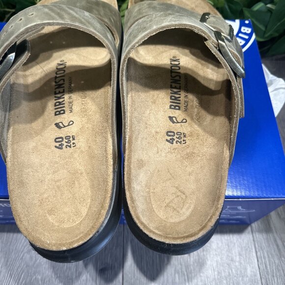 Birkenstock Arizona CT Sandals Size 40 Faded Khaki NEW L9 M7 main image 6